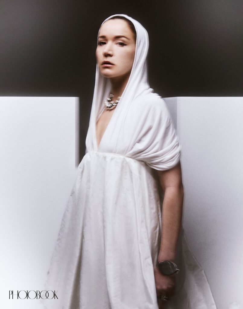 Elizabeth Dulau Wears Ruaa Elmansuri in PhotoBook Magazine’s Rebel with a Cause