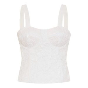 Ready-to-Wear Jacquard Corset Top