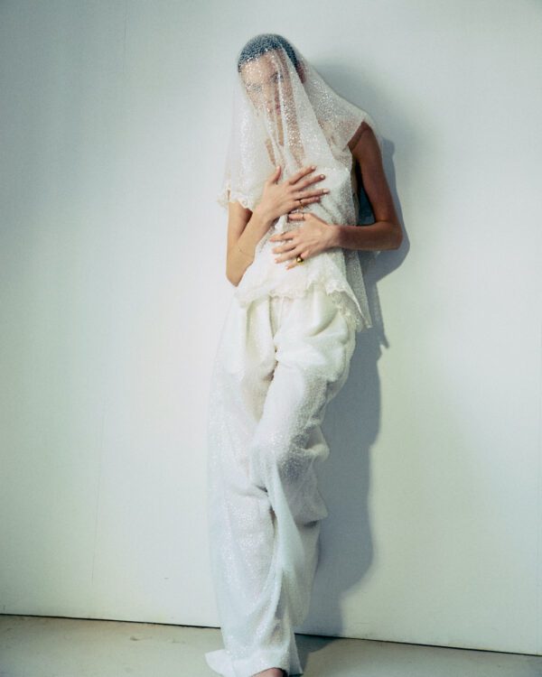 Beaded Lace Trousers - Image 5
