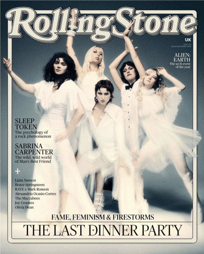 The Last Dinner Party Wears Ruaa Elmansuri Top On The Cover Of RollingStone
