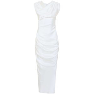 Draped Satin Dihya Gown